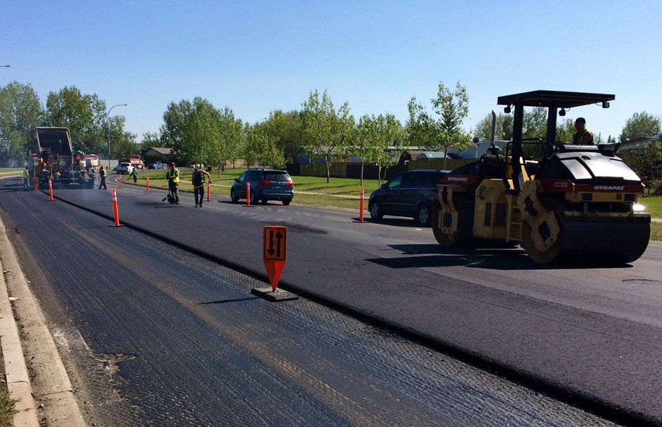 Airdrie paving contractor main street Airdrie